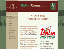Tablet Screenshot of bella-roma.net